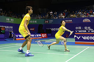Ricky Karanda Suwardi/Debby Susanto menyambut pengembalian.