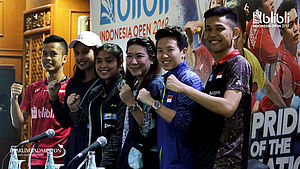 Konfrensi pres Blibli Indonesia Open 2018