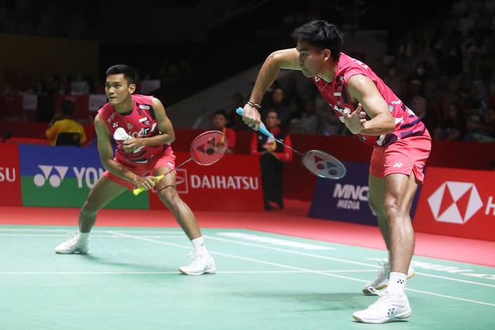 Muhammad Shohibul Fikri/Daniel Marthin (Djarum Badminton/Edward Luhukay) Muhammad Shohibul Fikri/Daniel Marthin (Djarum Badminton/Edward Luhukay)