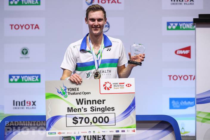 Tunggal putra Denmark, Viktor Axelsen juara Yonex Thailand Open 2020 BWF World Tour Super 1000. (Copyright: Badmintonphoto | Courtesy of BWF) Tunggal putra Denmark, Viktor Axelsen juara Yonex Thailand Open 2020 BWF World Tour Super 1000. (Copyright: Badmintonphoto | Courtesy of BWF)