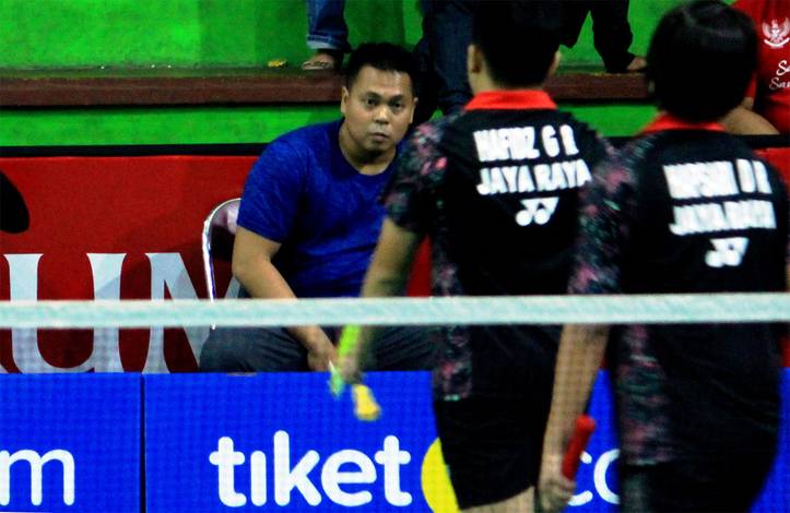 Markis Kido Saat Memberikan Instruksi Kepada Gerardo Rizqullah Hafidz/Dea Riska Putri Hapsari. Markis Kido Saat Memberikan Instruksi Kepada Gerardo Rizqullah Hafidz/Dea Riska Putri Hapsari.