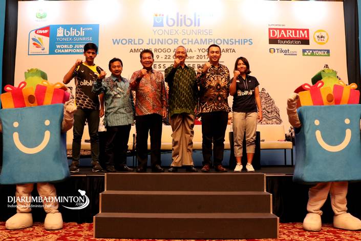 Press Conference World Junior Championships 2017 di Hotel Indonesia Kempinski, Jakarta.