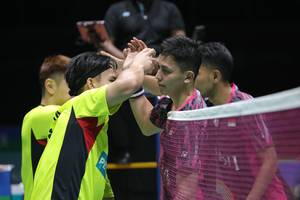 Goh Sze Fei/Nur Izzuddin & Fajar Alfian/Muhammad Rian Ardianto (Humas PP PBSI)