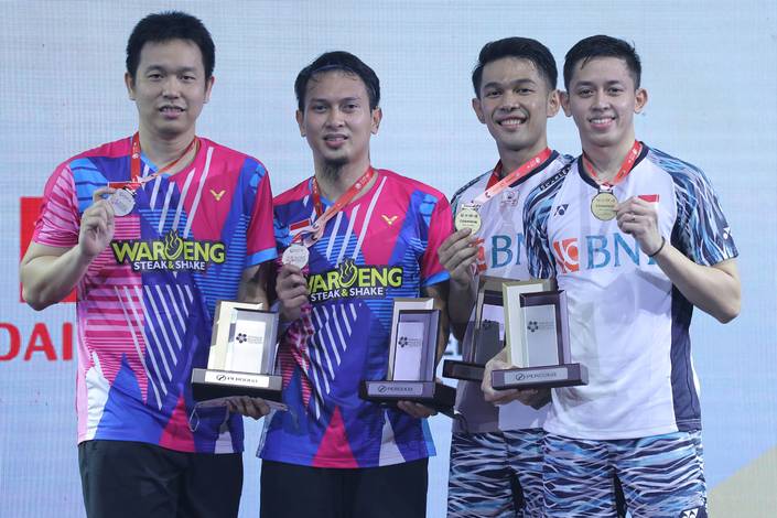 Hendra Setiawan/Mohammad Ahsan & Fajar Alfian/Muhammad Rian Ardianto (Humas PP PBSI) Hendra Setiawan/Mohammad Ahsan & Fajar Alfian/Muhammad Rian Ardianto (Humas PP PBSI)