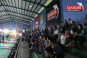 Antusiasme Warga Batam Untuk Datang Dan Menyaksikan Langsung Djarum Sirnas Kep. Riau Open 2017