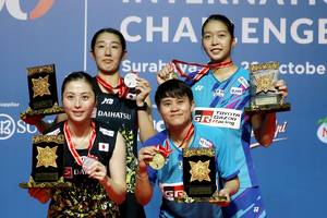 Sayaka Hobara/Yui Suizu & Laksika Kanlaha/Phataimas Muenwong (Humas PP PBSI)