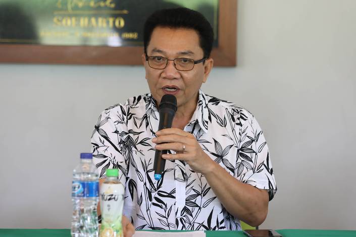 Sekretaris Jenderal PP PBSI, Achmad Budiharto saat memberikan statement. Sekretaris Jenderal PP PBSI, Achmad Budiharto saat memberikan statement.