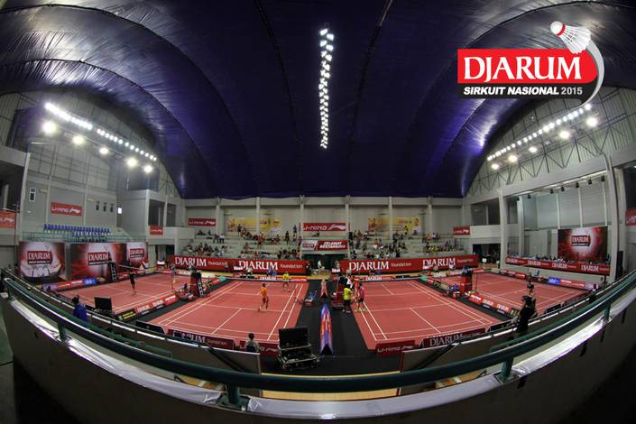 Suasana GOR Dempo, Jakabaring Sport City, Palembang. Suasana GOR Dempo, Jakabaring Sport City, Palembang.