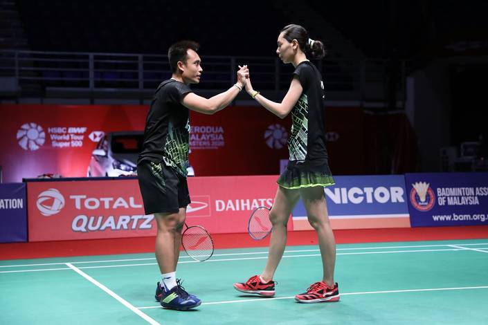 Selebrasi kemenangan Hafiz Faizal/Gloria Emanuelle Widjaja (Indonesia). Selebrasi kemenangan Hafiz Faizal/Gloria Emanuelle Widjaja (Indonesia).
