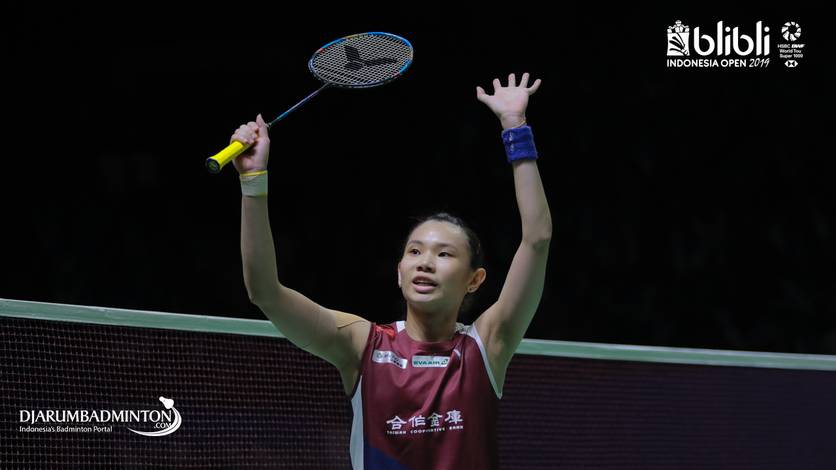 Tai Tzu Ying (Taiwan)’s expression.