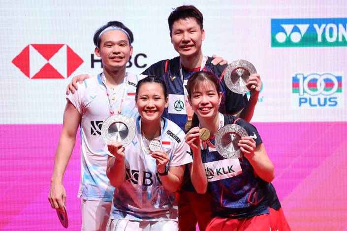 Rinov Rivaldy/Pitha Haningtyas Mentari & Goh Soon Huat/Lai Shevon Jemie (Humas PP PBSI) Rinov Rivaldy/Pitha Haningtyas Mentari & Goh Soon Huat/Lai Shevon Jemie (Humas PP PBSI)