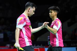 Sabar Karyaman Gutama/Moh Reza Pahlevi Isfahani (Djarum Badminton) Sabar Karyaman Gutama/Moh Reza Pahlevi Isfahani (Djarum Badminton)