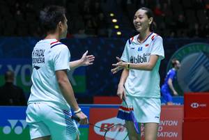 Hafiz Faizal/Gloria Emanuelle Widjaja (Indonesia) saat berlaga di ajang All England 2020 BWF World Tour Super 1000.