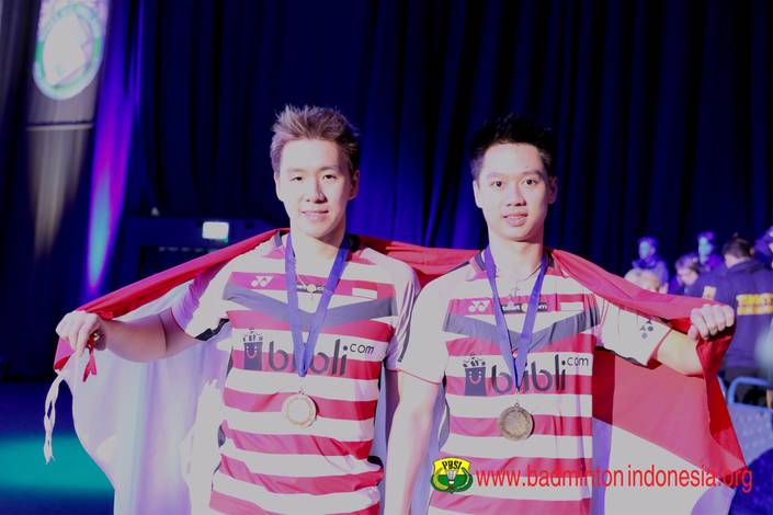 Kevin Sanjaya Sukamuljo/Marcus Fernaldi Gideon (Foto: PBSI) Kevin Sanjaya Sukamuljo/Marcus Fernaldi Gideon (Foto: PBSI)