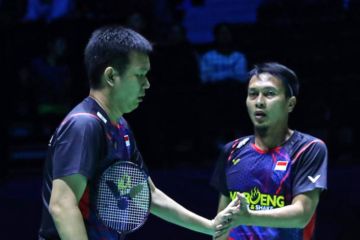 Hendra Setiawan & Mohammad Ahsan (Humas PP PBSI) Hendra Setiawan & Mohammad Ahsan (Humas PP PBSI)