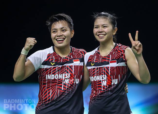 Ganda putri Indonesia, Greysia Polii/Apriyani Rahayu. (Copyright: Badmintonphoto | Courtesy of BWF) Ganda putri Indonesia, Greysia Polii/Apriyani Rahayu. (Copyright: Badmintonphoto | Courtesy of BWF)