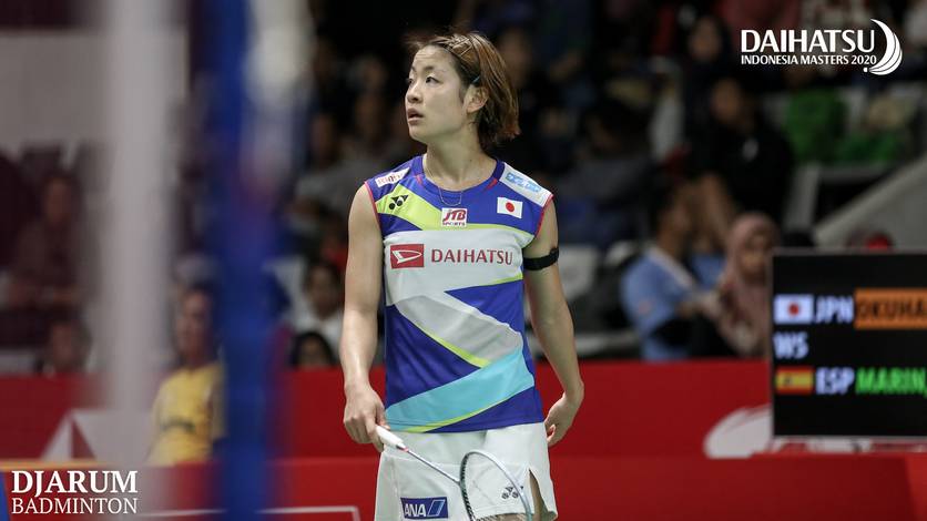Tunggal putri Jepang, Nozomi Okuhara. Tunggal putri Jepang, Nozomi Okuhara.