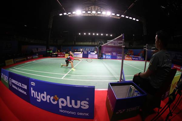 Pertandingan semifinal UDPI HYDROPLUS Sirnas B Sulteng 2026 (Djarum Badminton/Edward Luhukay)