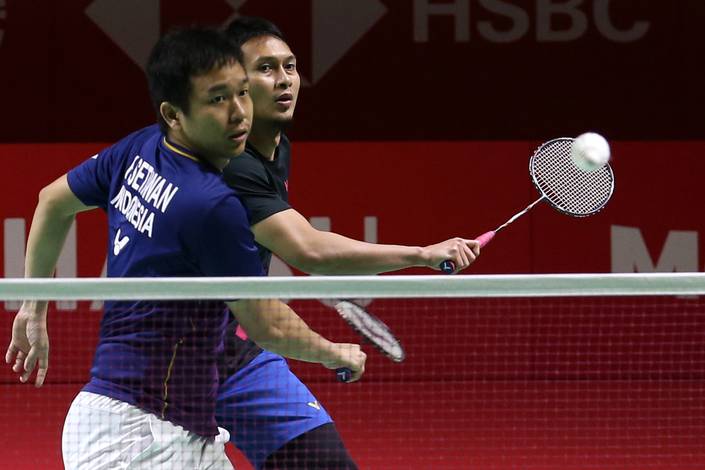 Hendra Setiawan & Mohammad Ahsan (Humas PP PBSI) Hendra Setiawan & Mohammad Ahsan (Humas PP PBSI)