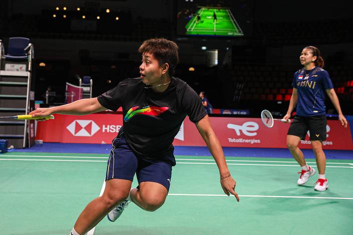 Apriyani Rahayu & Greysia Polii menjalani sesi latihan jelang laga perdana Piala Uber 2020 (Humas PP PBSI) Apriyani Rahayu & Greysia Polii menjalani sesi latihan jelang laga perdana Piala Uber 2020 (Humas PP PBSI)