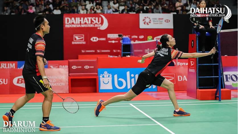 Hafiz Faizal/Gloria Emanuelle Widjaja (Indonesia) menyambut pengembalian. Hafiz Faizal/Gloria Emanuelle Widjaja (Indonesia) menyambut pengembalian.