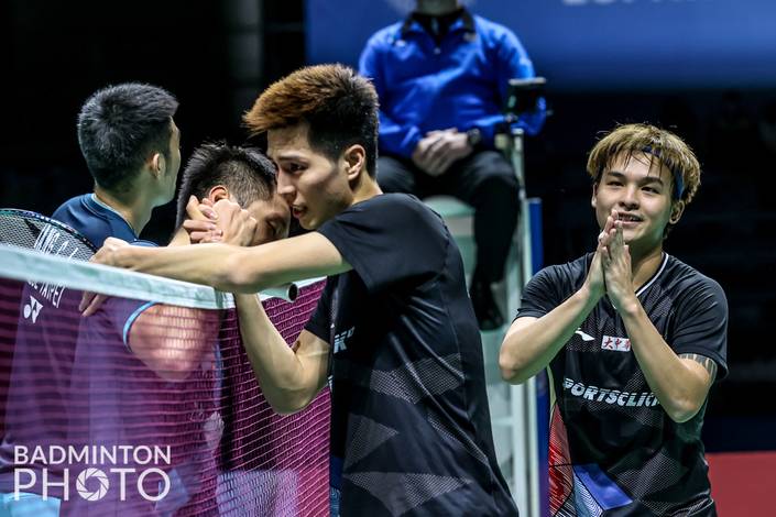 Lee Yang/Wang Chi Lin & Ong Yew Sin/Teo Ee Yi (Badminton Photo/Mikael Ropars)