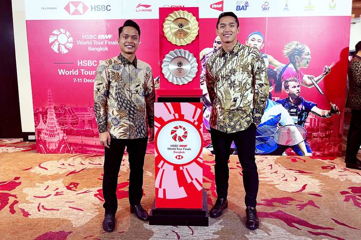 Anthony Sinisuka Ginting & Jonatan Christie (Humas PP PBSI) Anthony Sinisuka Ginting & Jonatan Christie (Humas PP PBSI)