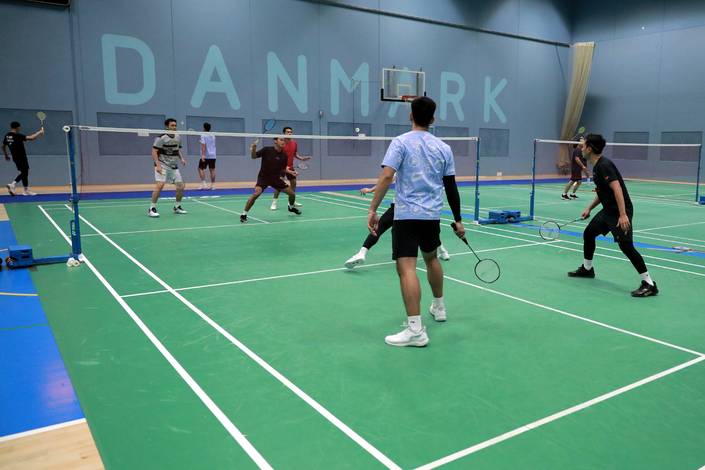 Latihan perdana tim Indonesia jelang Kejuaraan Dunia 2023 di Denmark (Humas PP PBSI) Latihan perdana tim Indonesia jelang Kejuaraan Dunia 2023 di Denmark (Humas PP PBSI)