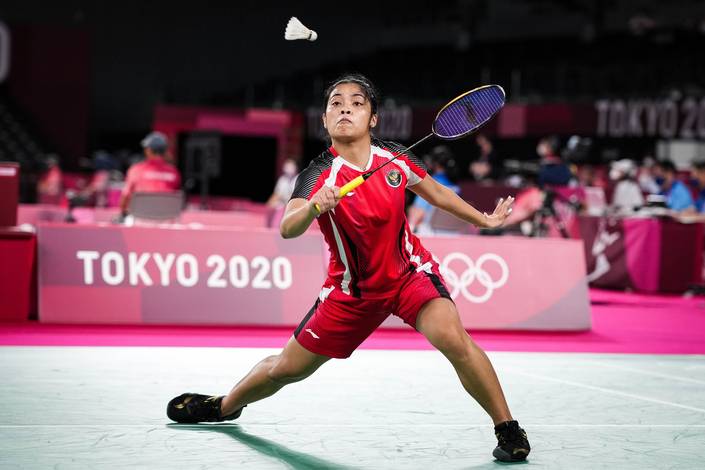 Gregoria Mariska Tunjung (Indonesia) bersiap menghadang serangan. (Foto: BADMINTONPHOTO - Shi Tang) Gregoria Mariska Tunjung (Indonesia) bersiap menghadang serangan. (Foto: BADMINTONPHOTO - Shi Tang)