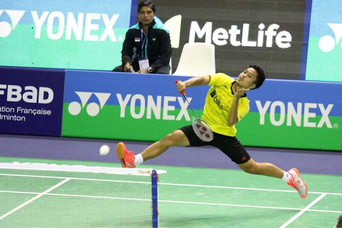 Anthony Sinisuka Ginting Sukses Revans dari Hu Yun. (Foto: PBSI) Anthony Sinisuka Ginting Sukses Revans dari Hu Yun. (Foto: PBSI)