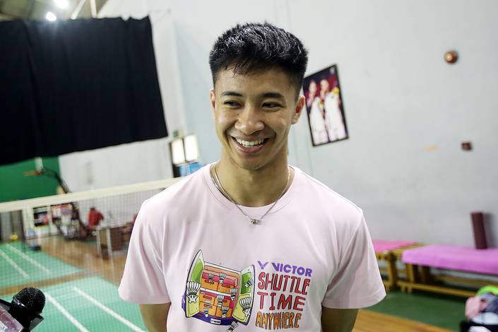 Dejan Ferdinansyah (Djarum Badminton/Edward Luhukay) Dejan Ferdinansyah (Djarum Badminton/Edward Luhukay)