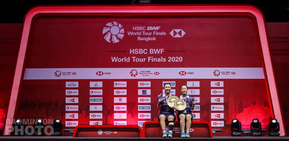 Juara ganda putri BWF World Tour Finals 2020 Bangkok, Lee So Hee/Shin Seung Chan (Korea). (Copyright: Badmintonphoto | Courtesy of BWF) Juara ganda putri BWF World Tour Finals 2020 Bangkok, Lee So Hee/Shin Seung Chan (Korea). (Copyright: Badmintonphoto | Courtesy of BWF)