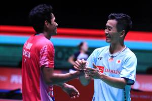 Chico Aura Dwi Wardoyo & Kenta Nishimoto (Humas PP PBSI)