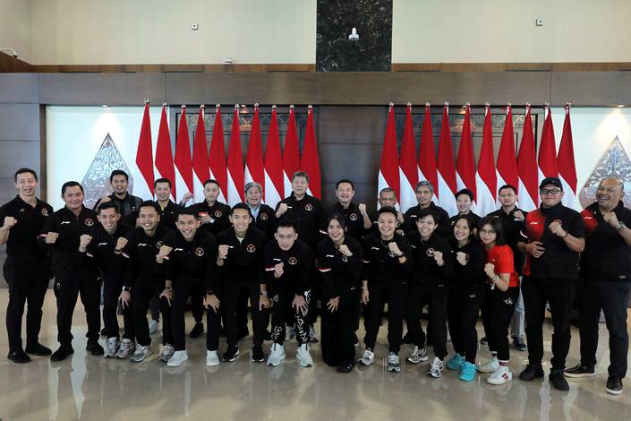 Tim bulu tangkis Indonesia pada Olimpiade Paris 2024 (Humas PP PBSI) Tim bulu tangkis Indonesia pada Olimpiade Paris 2024 (Humas PP PBSI)