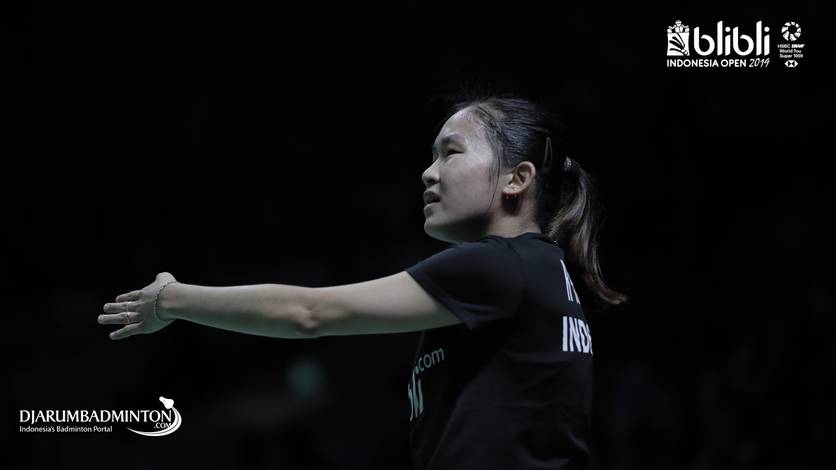 Ekspresi kekecewaan Ruselli Hartawan (Indonesia).