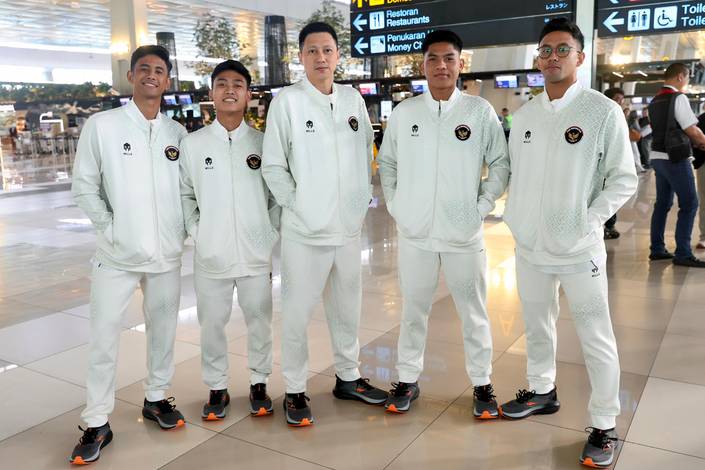 Indra Wijaya & skuad tunggal putra Indonesia pada SEA Games Thailand 2025 (Humas PP PBSI)