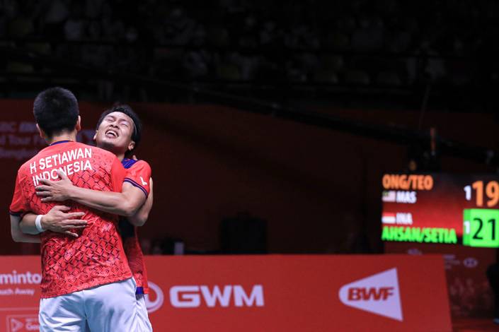 Mohammad Ahsan/Hendra Setiawan (Humas PP PBSI) Mohammad Ahsan/Hendra Setiawan (Humas PP PBSI)