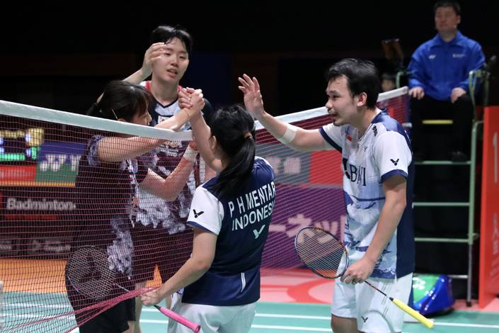 Seo Seung Jae/Chae Yu Jung & Rinov Rivaldy/Pitha Haningtyas Mentari (Humas PP PBSI) Seo Seung Jae/Chae Yu Jung & Rinov Rivaldy/Pitha Haningtyas Mentari (Humas PP PBSI)