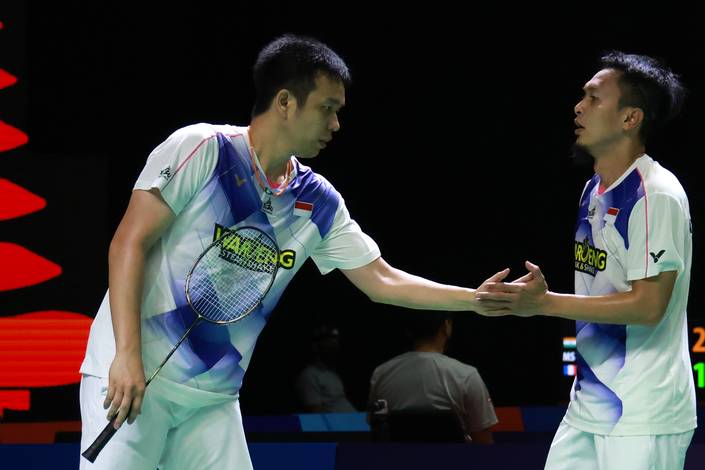 Hendra Setiawan & Mohammad Ahsan (Humas PP PBSI) Hendra Setiawan & Mohammad Ahsan (Humas PP PBSI)