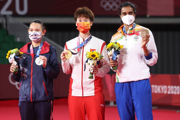 Tai Tzu Ying, Chen Yufei, & Pusarla Venkata Sindhu (Foto: BADMINTONPHOTO/Yves Lacroix) Tai Tzu Ying, Chen Yufei, & Pusarla Venkata Sindhu (Foto: BADMINTONPHOTO/Yves Lacroix)