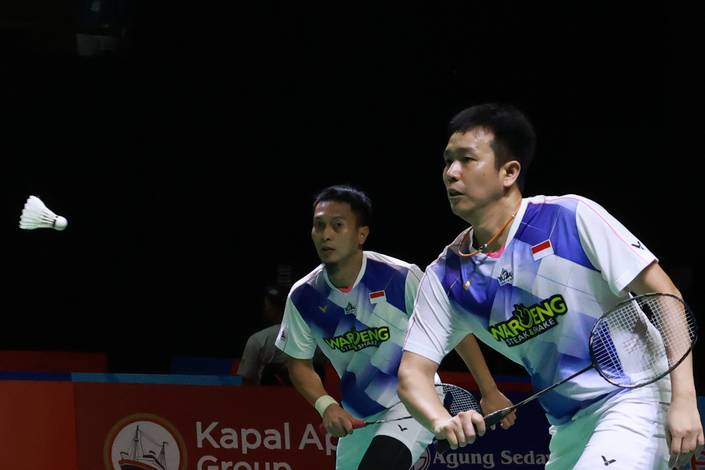 Mohammad Ahsan & Hendra Setiawan (Humas PP PBSI) Mohammad Ahsan & Hendra Setiawan (Humas PP PBSI)