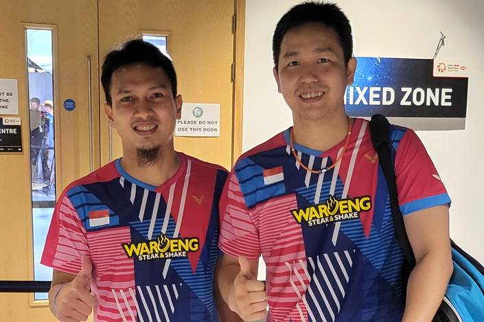 Mohammad Ahsan & Hendra Setiawan (Humas PP PBSI) Mohammad Ahsan & Hendra Setiawan (Humas PP PBSI)