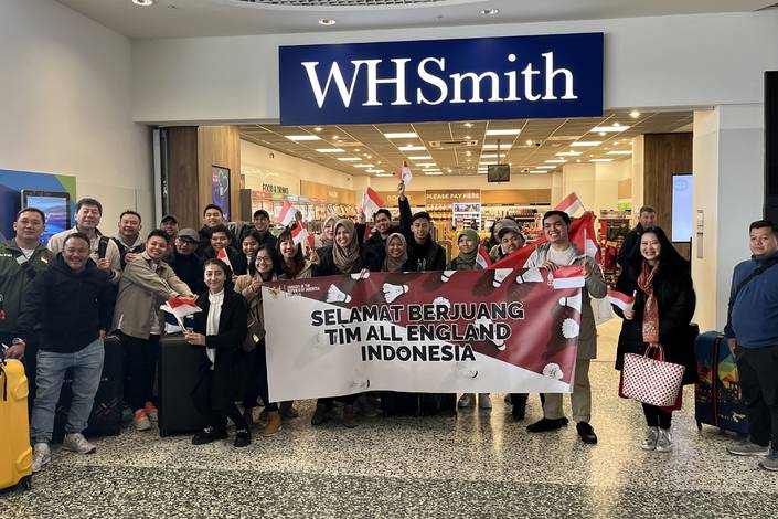 Tim bulu tangkis Indonesia tiba di Birmingham, Inggris (Humas PP PBSI) Tim bulu tangkis Indonesia tiba di Birmingham, Inggris (Humas PP PBSI)