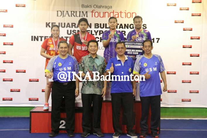 Podium Ganda Campuran Indonesia International Challenge 2017