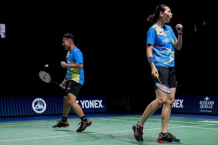 Rehan Naufal Kusharjanto/Gloria Emanuelle Widjaja (PBSI/Badmintonphoto/Yang Shaochen)
