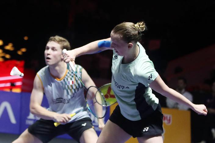 Thom Gicquel/Delphine Delrue (Djarum Badminton/Edward Luhukay) Thom Gicquel/Delphine Delrue (Djarum Badminton/Edward Luhukay)
