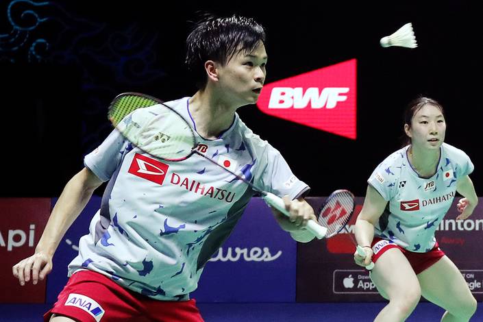 Yuta Watanabe & Arisa Higashino (Djarum Badminton) Yuta Watanabe & Arisa Higashino (Djarum Badminton)