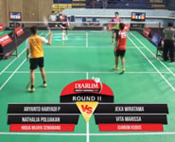 Aryanto H/Nathalia P (PB JR Enkei) VS Jeka W/Vita M (PB Djarum Kudus)