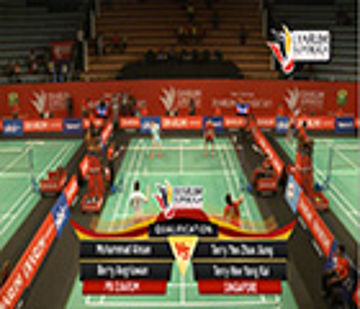 M. Ahsan / B. Angriawan (PB DJARUM) VS T. Yeo Zhao Jiang / T. Hee Yong Kai (SINGAPORE) 