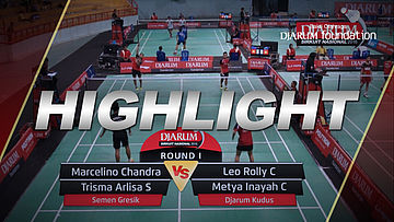 Marcelino C/Trisma Arlisa (Semen Gresik) VS Leo Rolly/Metya Inayah C (Djarum Kudus)
